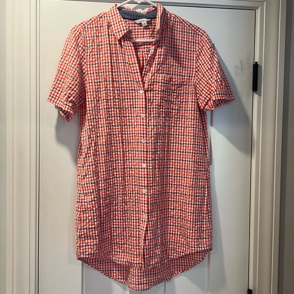 LL Bean Signature women’s gingham tunic - Picture 1 of 3